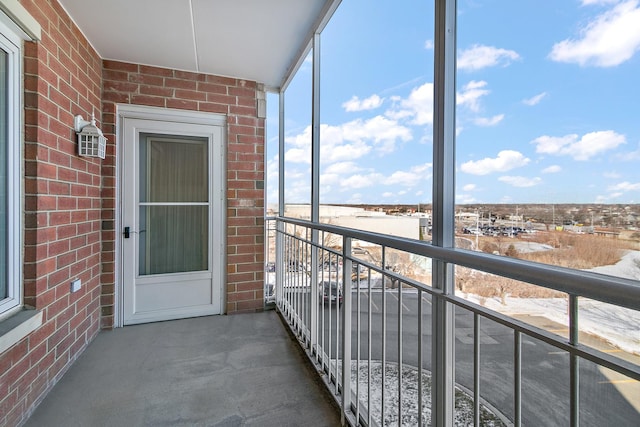 view of balcony