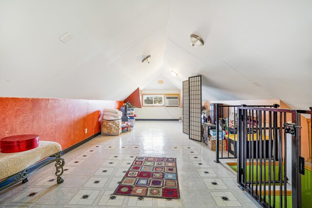 6159 S Karlov Ave, Chicago, IL 60629 - additional living space featuring an AC wall unit and lofted ceiling