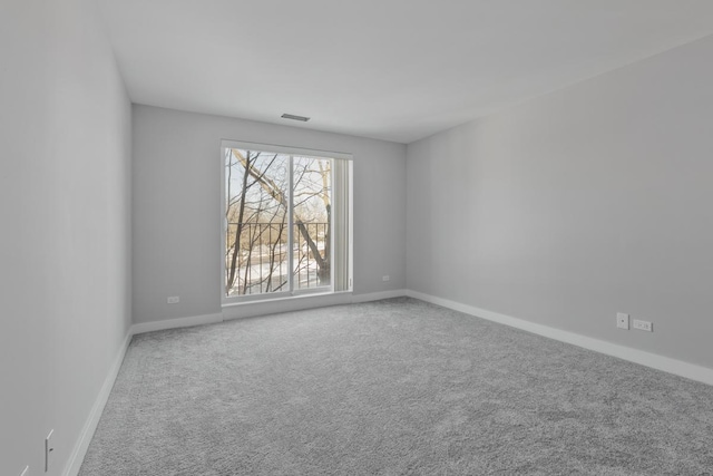 view of carpeted empty room