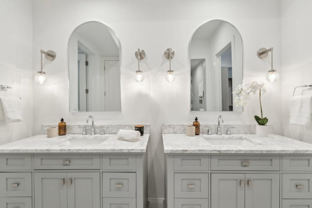 bathroom with vanity