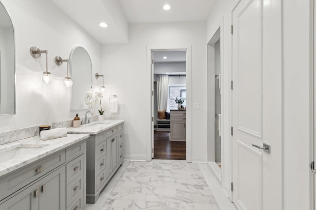 bathroom featuring vanity