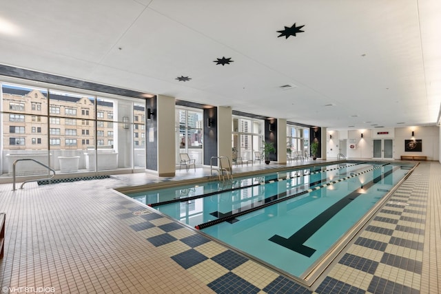 view of indoor pool