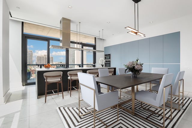 dining area with a wealth of natural light