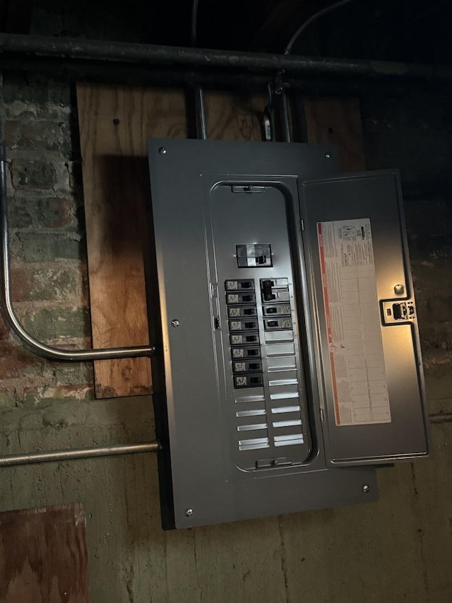 utility room featuring electric panel