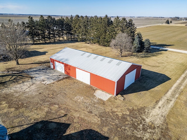 bird's eye view featuring a rural view