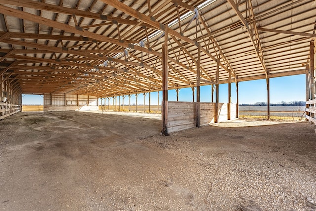 view of horse barn