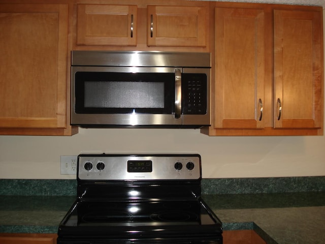 kitchen with stainless steel appliances