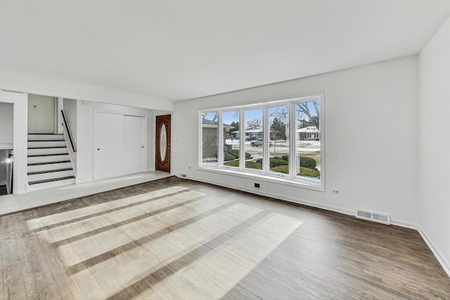 interior space featuring hardwood / wood-style floors