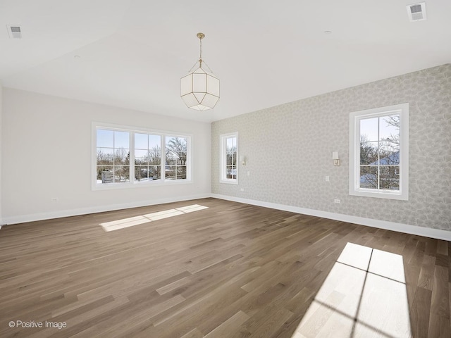 interior space featuring dark hardwood / wood-style flooring