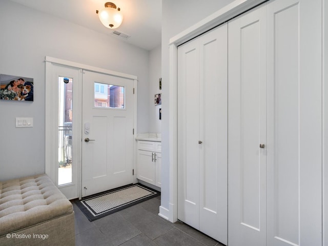 view of tiled foyer