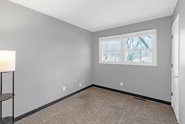 view of carpeted empty room