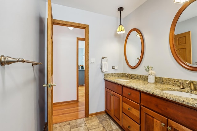 bathroom featuring vanity