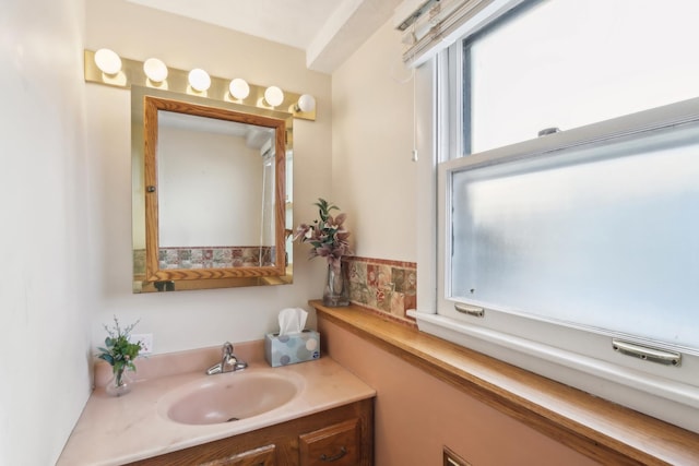 bathroom with vanity