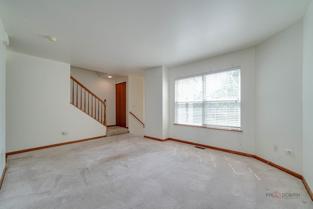 view of carpeted empty room