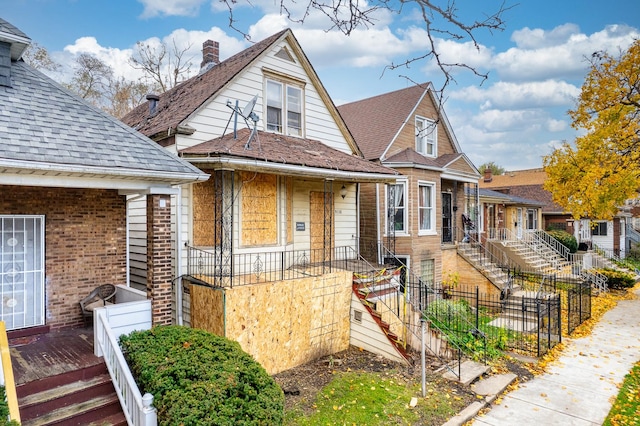 view of bungalow-style home