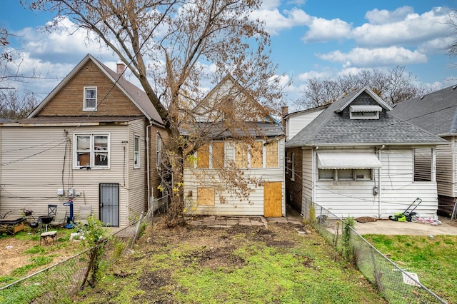 view of back of property