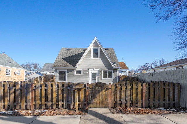 view of back of property