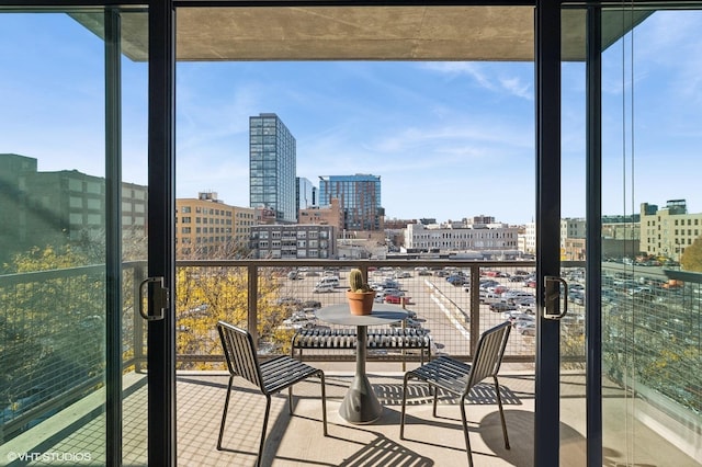 view of balcony