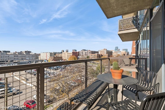 view of balcony