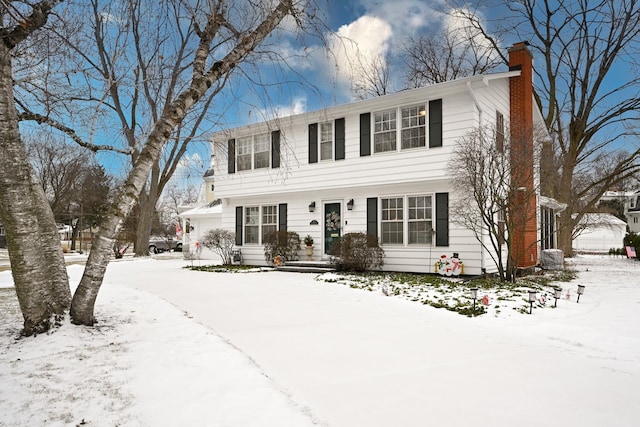 view of colonial inspired home