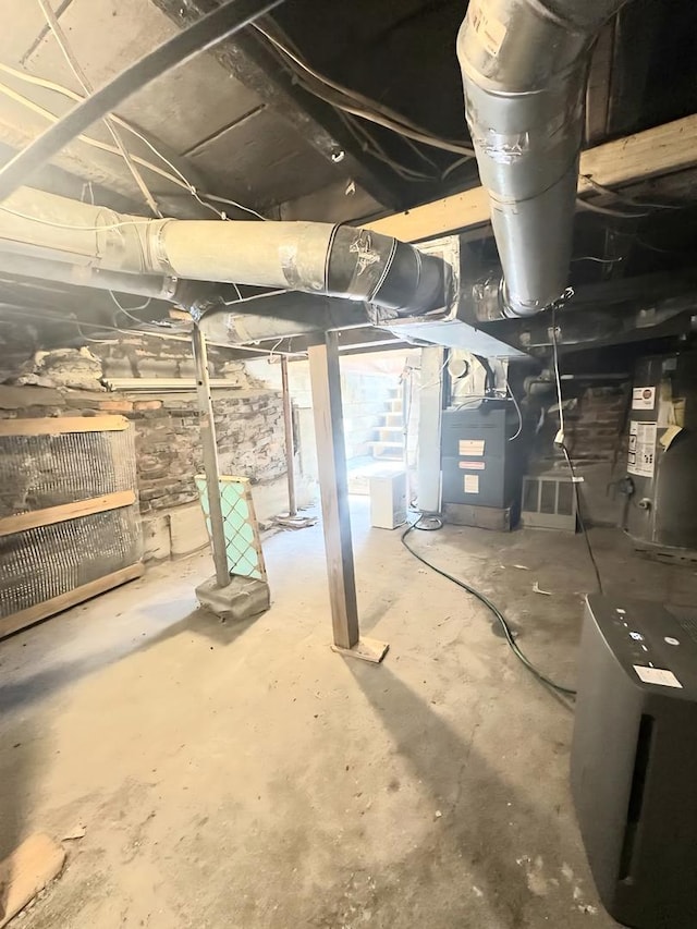 110 S Cherry St, Somonauk, IL 60552 - unfinished basement featuring stairs