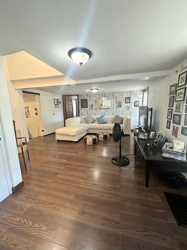 110 S Cherry St, Somonauk, IL 60552 - living room with wood finished floors