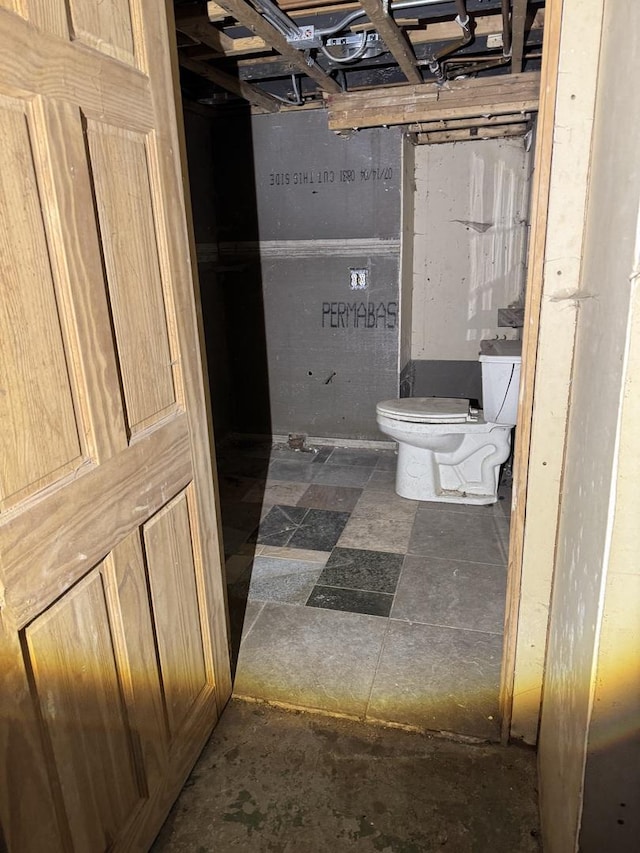 bathroom featuring toilet