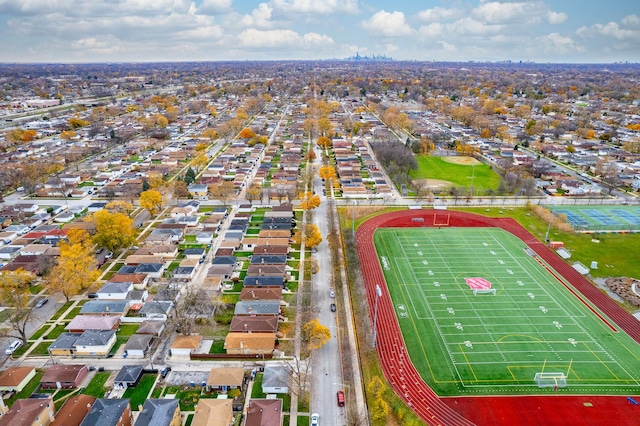 aerial view