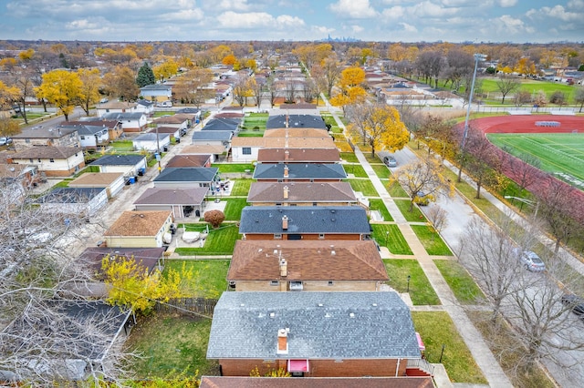 birds eye view of property