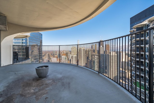 view of balcony