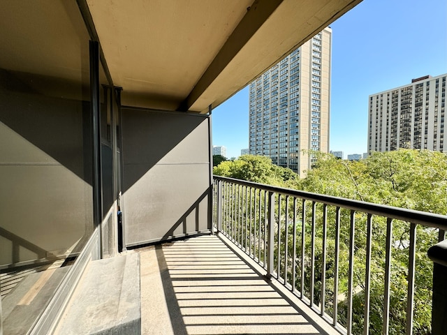 view of balcony