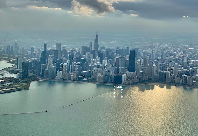 view of city featuring a water view