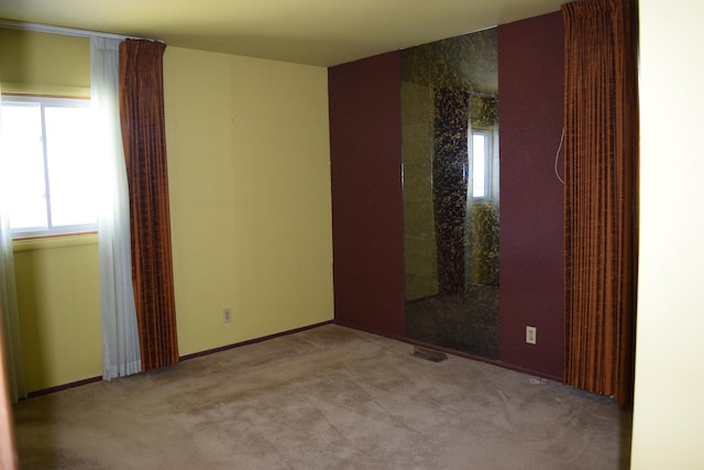 view of carpeted empty room