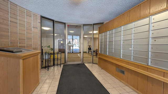 welcome area with mail boxes