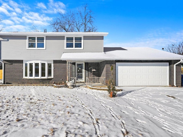 front facade featuring a garage