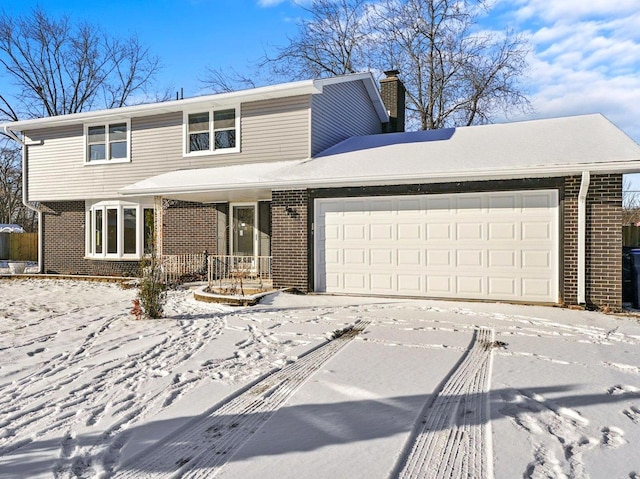 front facade featuring a garage