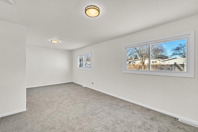 empty room with carpet floors