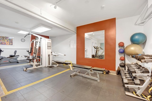 view of exercise room