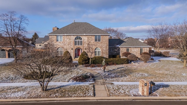 view of colonial inspired home