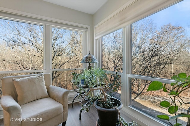 view of sunroom