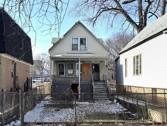 bungalow-style house featuring a porch