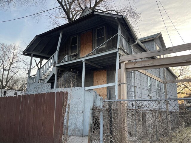 bungalow-style home featuring a porch