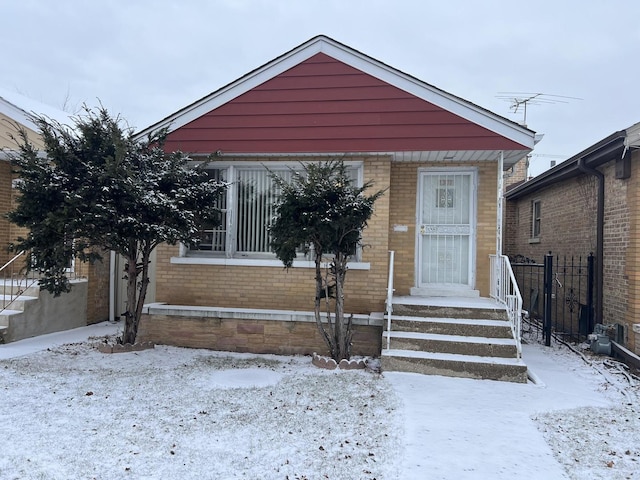 view of bungalow