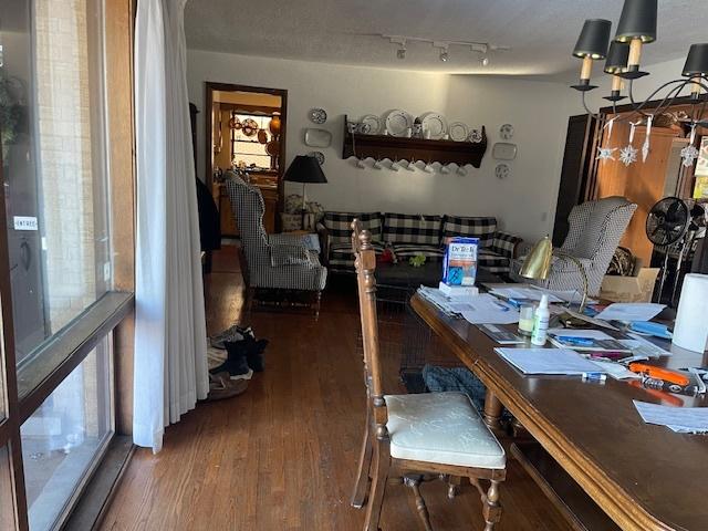 dining area featuring hardwood / wood-style floors