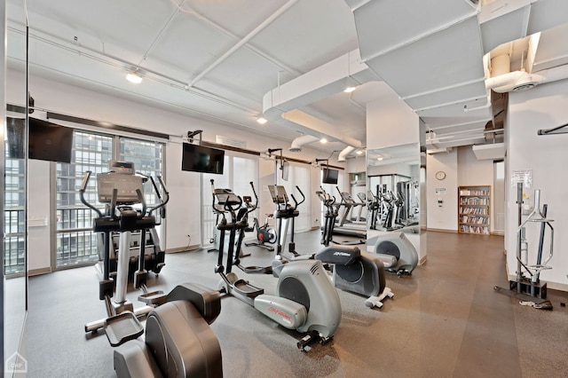 view of exercise room