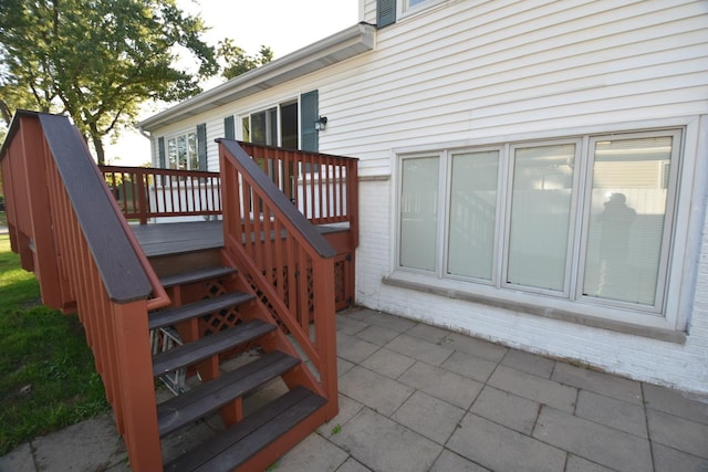 deck featuring a patio