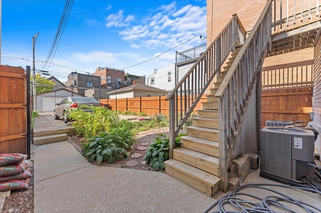 view of patio with cooling unit