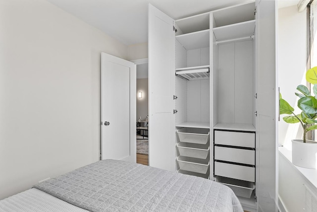 bedroom featuring a closet