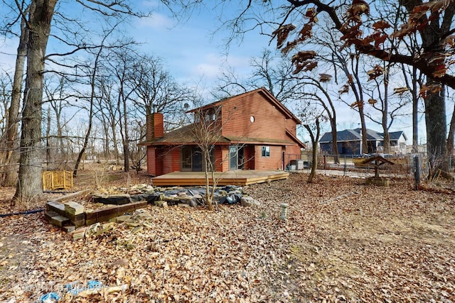 view of back of property