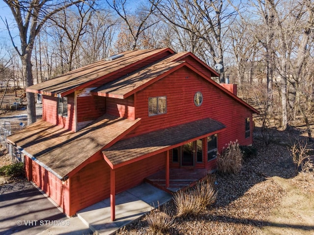 view of side of property